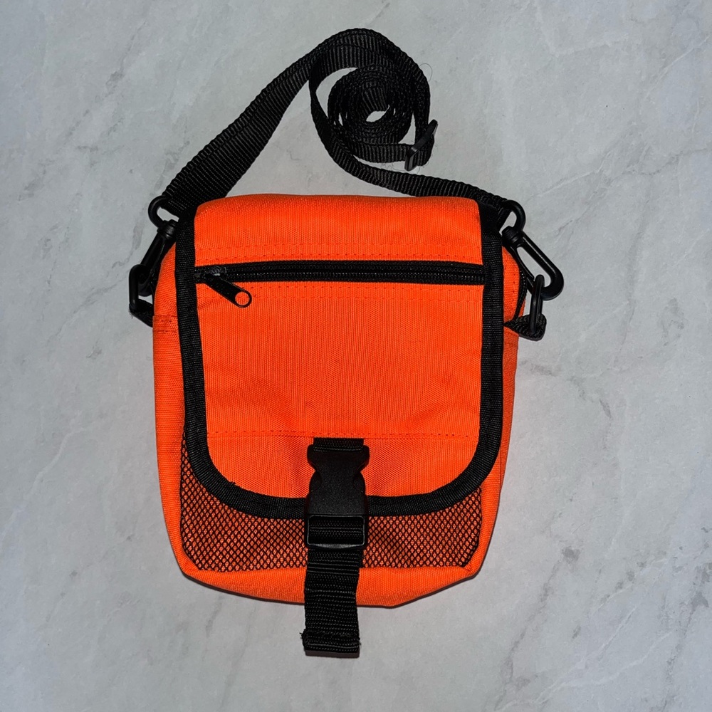 Neon orange crossbody festival bag